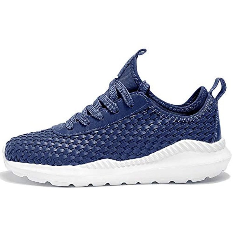 TIAMOU Walking Men and Women Running Shoes Sports Woven Slip Sneakers Casual Basketball Fashion Outdoor Movement Leisure Shoe Blue